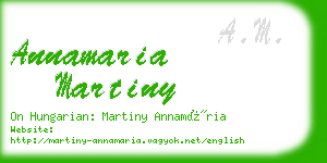 annamaria martiny business card